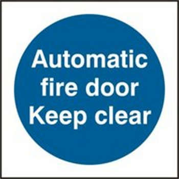Auto Fire Door Keep Shut Blue 102mm x 102mm