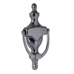 Quest Ultra St/Steel Knocker 6" Vict Urn C/W Hole PVD Chrm