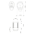 2 Star Pull & Escutcheon Drawing 2 Star Pull & Escutcheon Drawing
