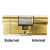 3 Star Cylinder Brass 3 Star Cylinder Brass