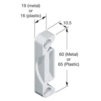 Select Handle Metal Bevelled Keeps Select Handle Metal Bevelled Keeps
