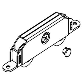 Double Roller Nylon Wheels (Use 100Kg System Aluminium Rail) Double Roller Nylon Wheels (Use 100Kg System Aluminium Rail)