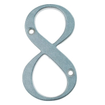 Numeral No 6/9 Hardex Chrome 80mm x 4.5mm