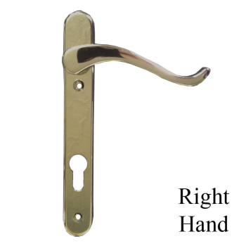 Swan Lift Lever L/H Satin Silver 92mm Ctr