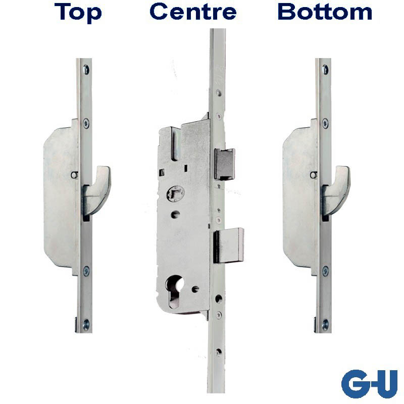 Lock Set Gu GU Ferco Locks & KeepsGU 2 Hooks Latch & Deadbolt 45mm B/Set 92mm Ctr ...
