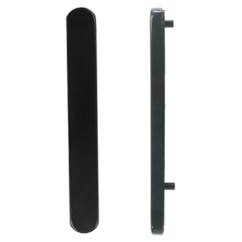 Accent External Blank Plate Black RAL9005 Accent External Blank Plate Black RAL9005