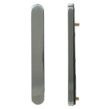 Accent External Blank Plate Bright Chrome Accent External Blank Plate Bright Chrome