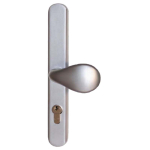 Accent Offset Lever/Pad 92/62 Centres Satin Chrome Long Plate
