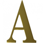 3" Quest Ultra  Self Adhesive PVD Gold Letter A 3" Quest Ultra  Self Adhesive PVD Gold Letter A