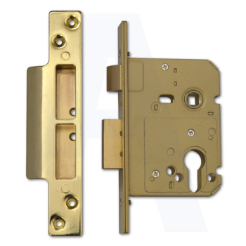 Euro Profile Sashlock Case 76mm Polished Brass