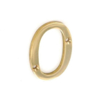 Numeral No0 Brass 50mm