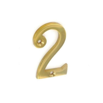 Numeral No2 Brass 50mm