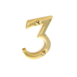 Numeral No3 Brass 50mm