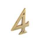 Numeral No4 Brass 50mm