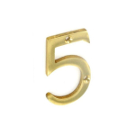 Numeral No5 Brass 50mm