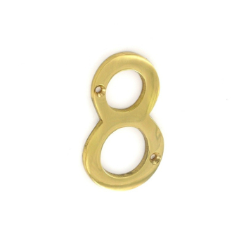Numeral No8 Brass 50mm