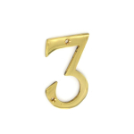 Numeral No3 Brass 75mm