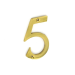 Numeral No5 Brass 75mm