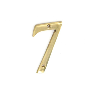 Numeral No7 Brass 75mm
