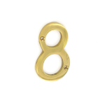 Numeral No8 Brass 75mm