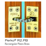 Perko Door Closer Square Plate Bright Chrome