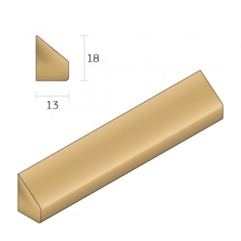Pinned Glazing Bead Height 18mm x Width 13mm 3m Length Pinned Glazing Bead Height 18mm x Width 13mm 3m Length